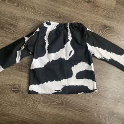 Cow Print Top (Size 2)