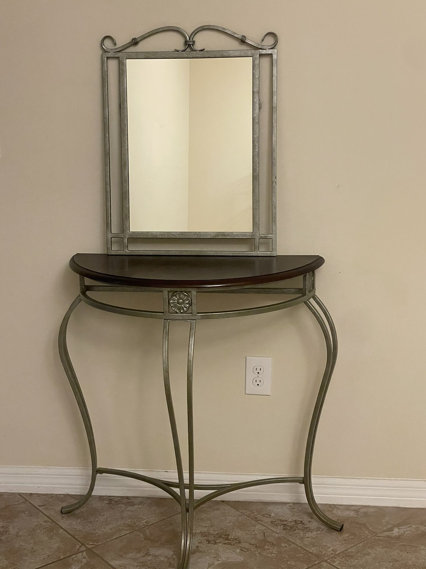 Foyer Console Table With Mirror 