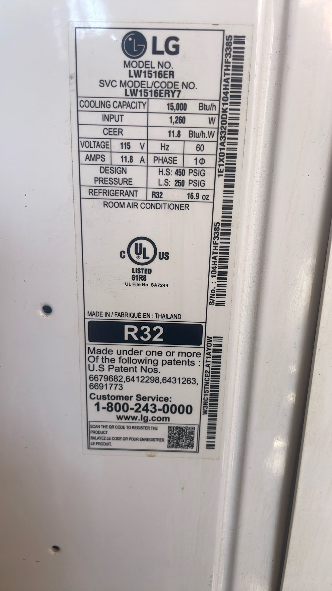 LG WINDOW UNIT AC Super Cold