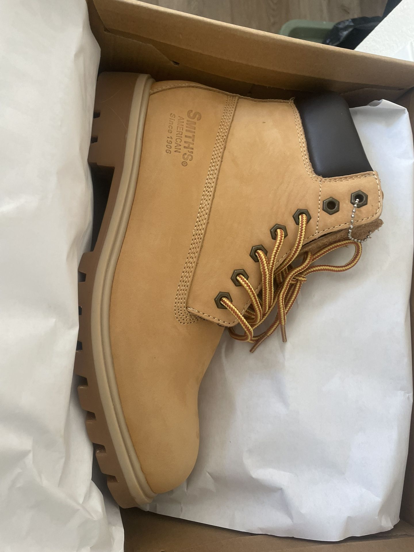Men’s Work Boots Smiths Wheat/Black 10.5/11
