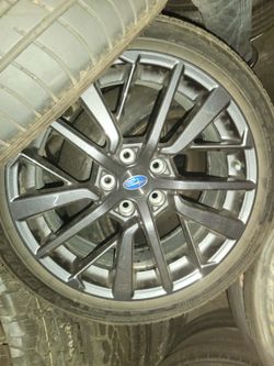 18-inch OEM Subaru WRX wheels and tires 245/40/18 EXCELLENT CONDITION