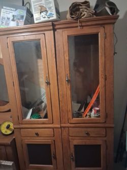 Cabinets 6foot 4 tall 2 foot wide and 19 inches deep