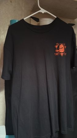 Anaheim Ducks NHL Paint the City Graphic Tee - Black / Orange - Men's Size large