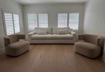 103 inch cream sofa