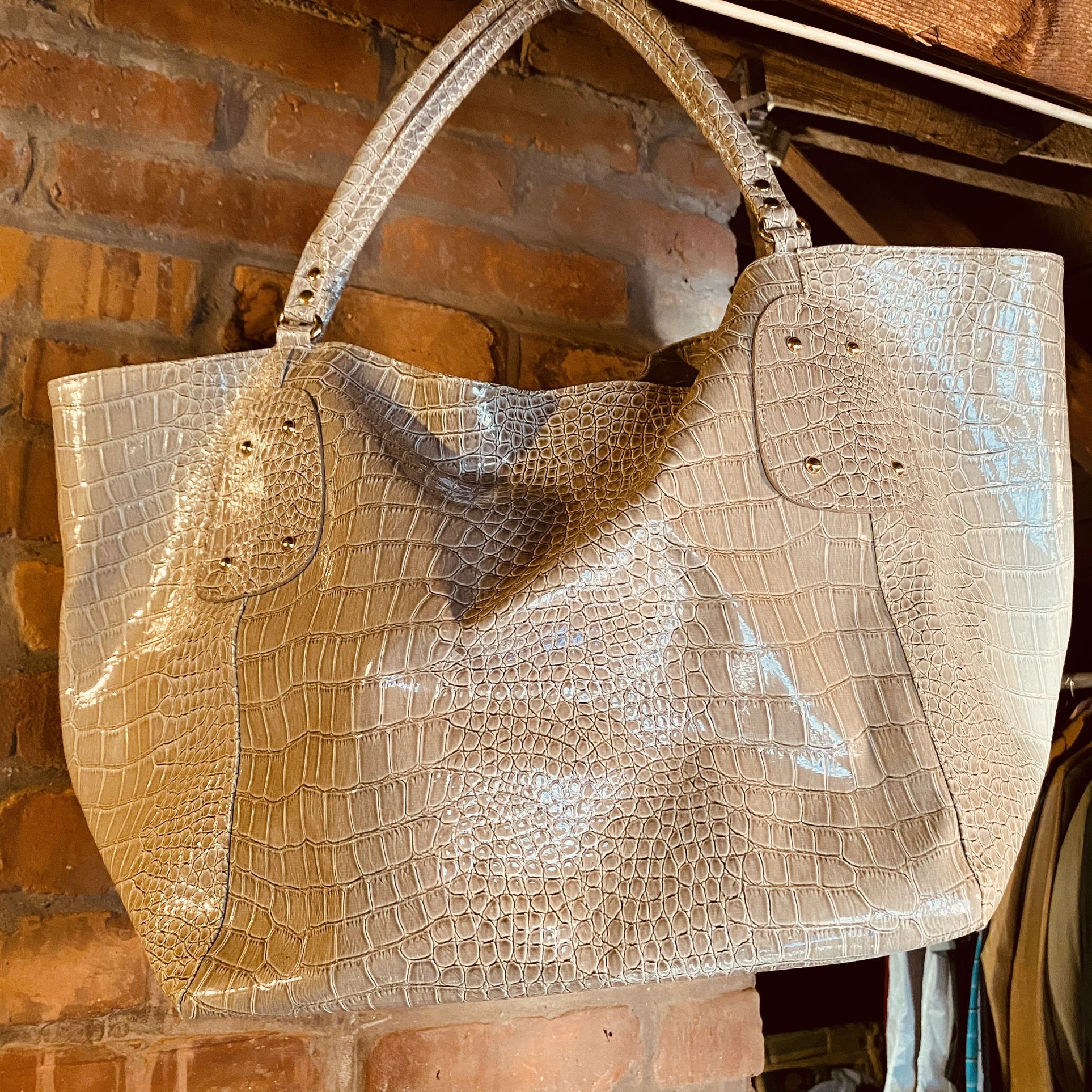 Large Lancôme Faux Leather Bag