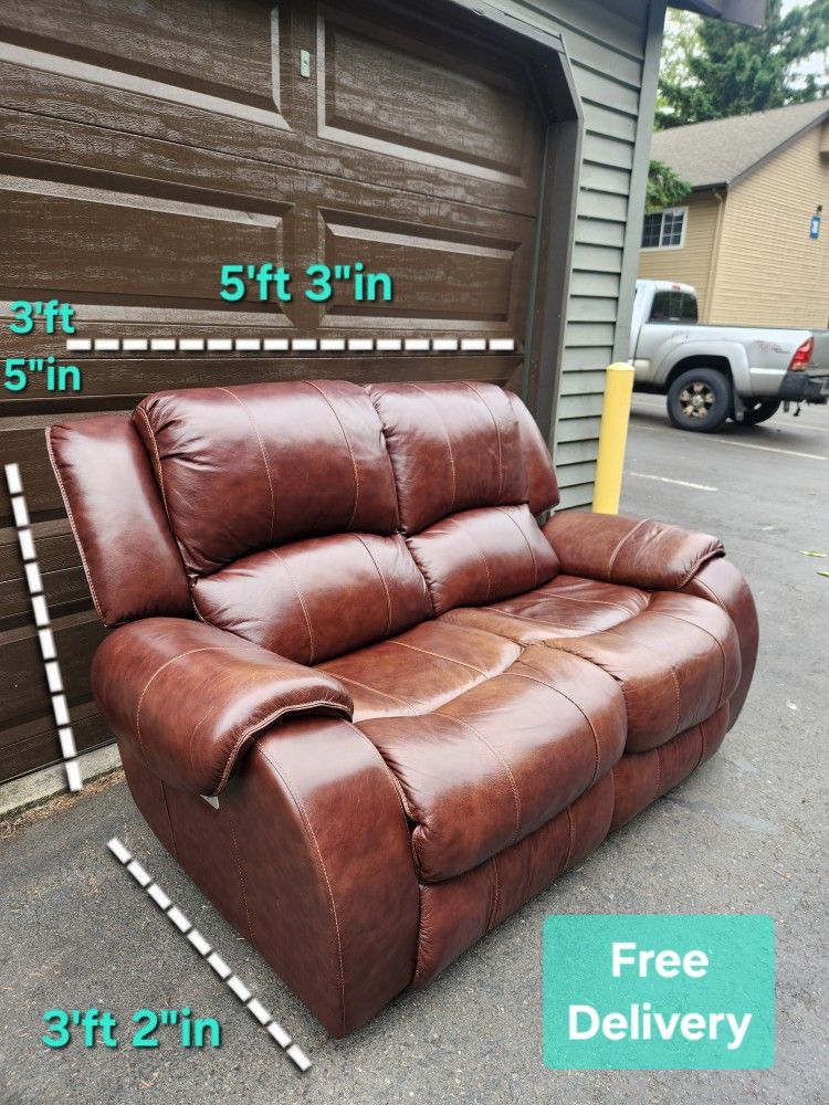 Raymour Flannigan Leather Power Reclining Loveseat