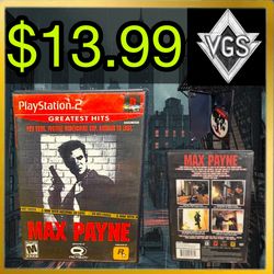 *RETRO* Max Payne – PlayStation 2 (Greatest Hits) – 2001