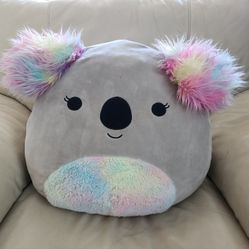 Squishmallows Kelina Koala Plush Jumbo Tie Dye Gray 16" Tall Collectible Toy