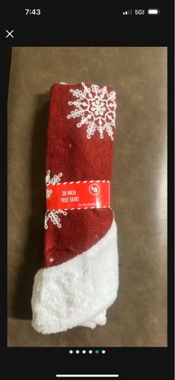 red tree skirt