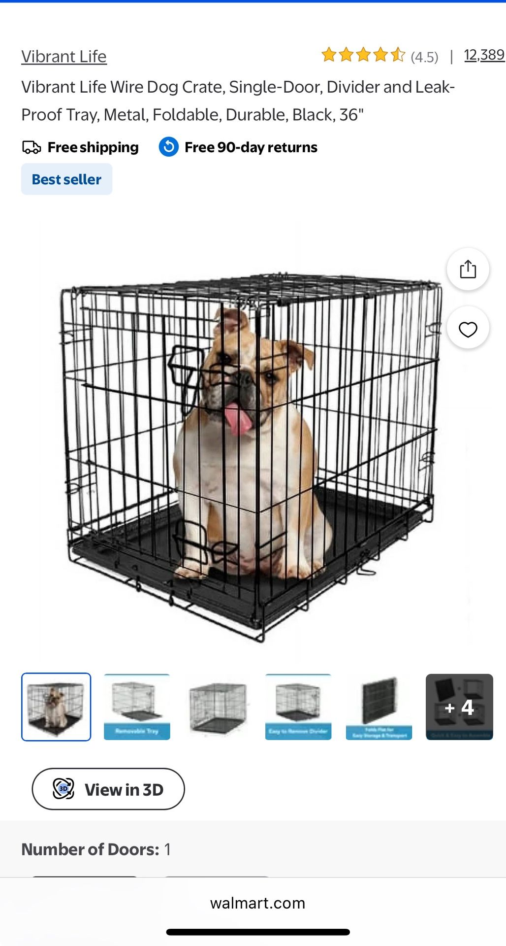36in Dog Kennel