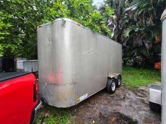Trailer 7x15 "2014" obviously used, but pulls great no leaks 7ft Hight Interior Clean Documentation In Hand ✋️ READ DESCRIPTION FIRST, LEA PRIMERO.