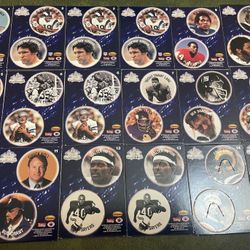 Lot Of 16 1994 Ted Williams/Roger Staubach Football POGS 