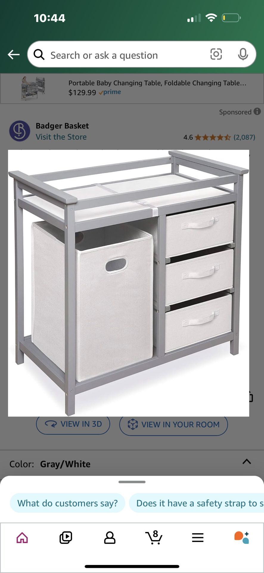 Baby Changing Table 
