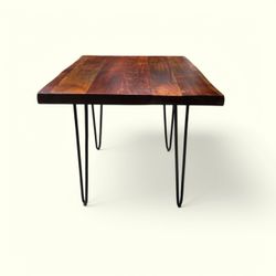 Alaterre Furniture Live Edge Harpin Modern End Table