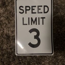 Speed limit sign