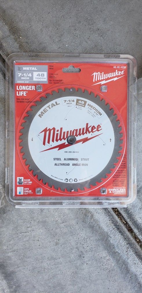 Milwaukee 7 1/4" Saw Blade Band New
