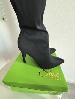 New High Knee Black Boots