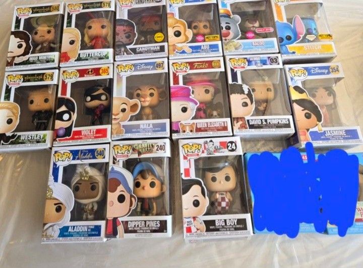 Funk Pop X 15 Disney Princess Bride Etc