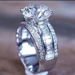 Cubic Zirconia Statement Ring  *See My Other 800 Items