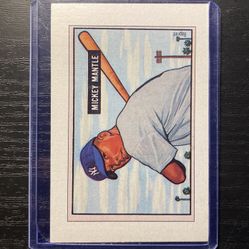 Bowman 1951 Mickey Mantle Replica Baseball Card