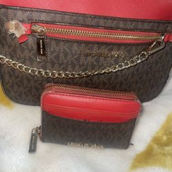 Michael Kors Purse + Wallet