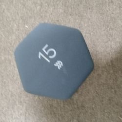 Selling fifteen pound dumbell Only one