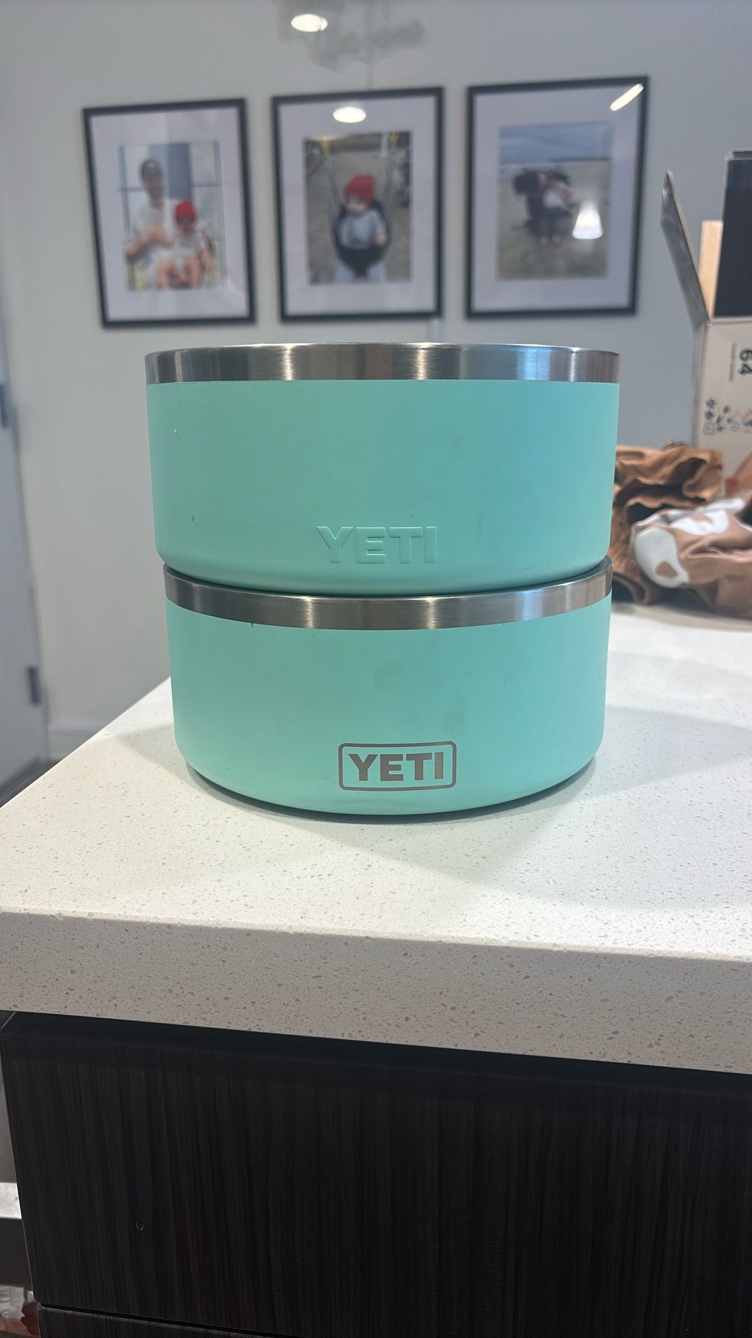 2 Yeti Dog Bowls 