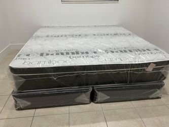 NEW MATTRESS KING SIZE PILLOW TOP WITH BOX SPRING