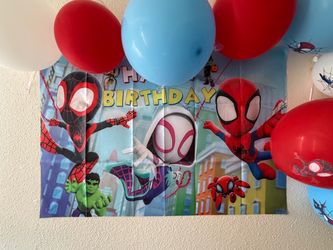 Spider Man Birthday Decor