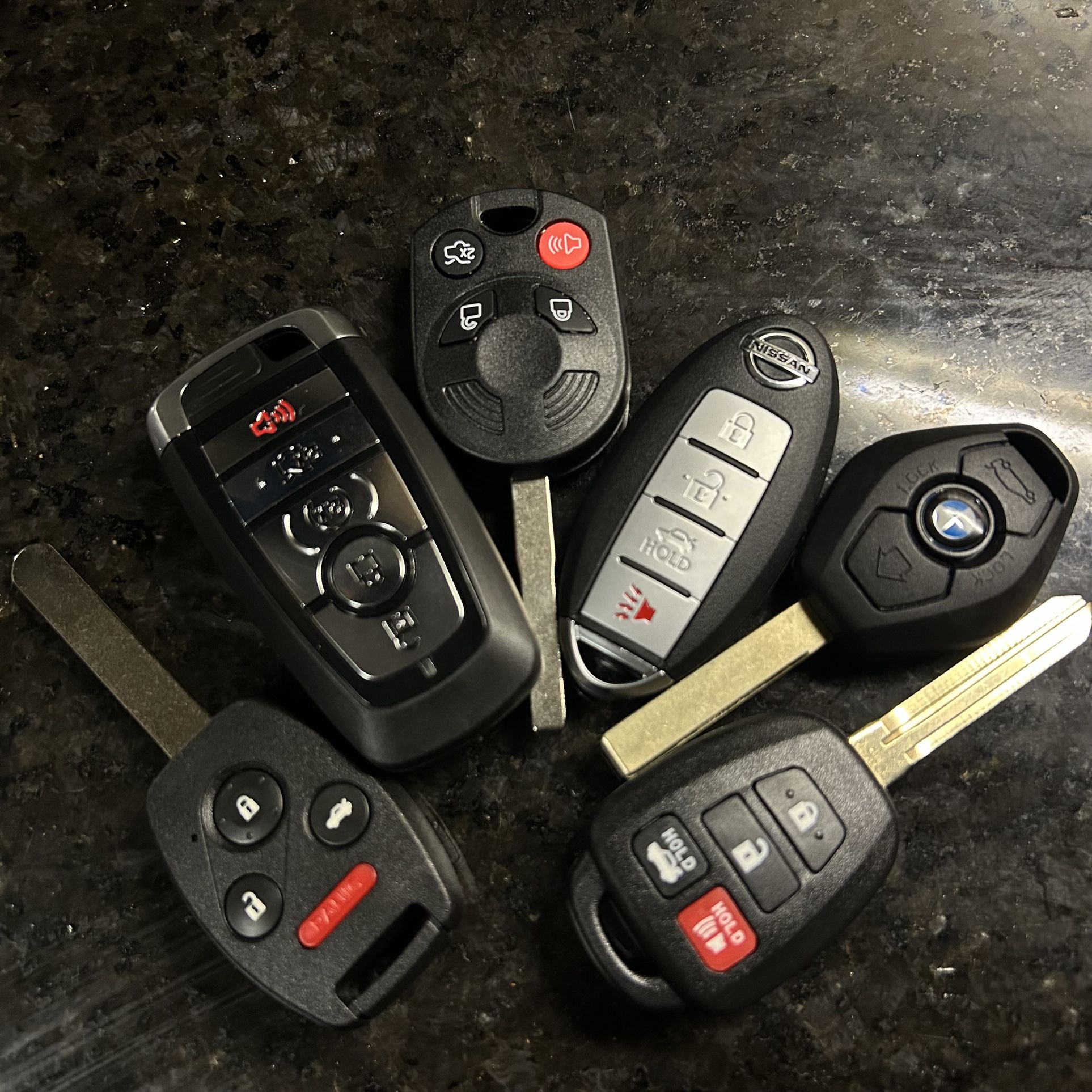 Honda Key Fob Nissan Key Fob Toyota Key Jeep Key Fob Dodge Key Fob Lexus Key Fob Bmw Key Fob Hyundai Key Fob Kia Key Fob , Car Key