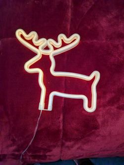 LED Light Up Deer Wall Decor