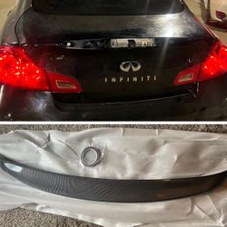 For Infiniti G25 G35 G37 Q40 07-15 2010 JDM Rear Trunk Wing Spoiler Carbon 