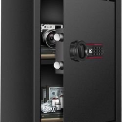 TIGERKING Digital Keypad Safe Box,1.8 Cubic Feet Medium Safe with Removable Shelf, Combination Lock Safes for Home, Office, Cash, Jewelry, Documents