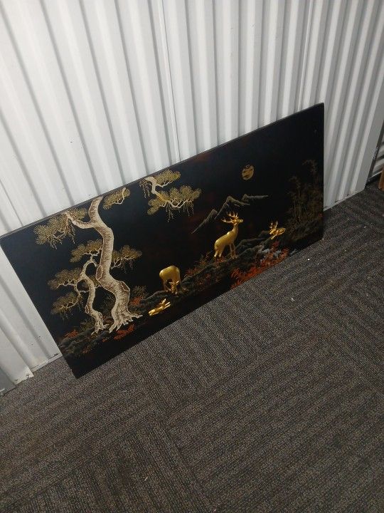 Oriental Wood 3 D Painting