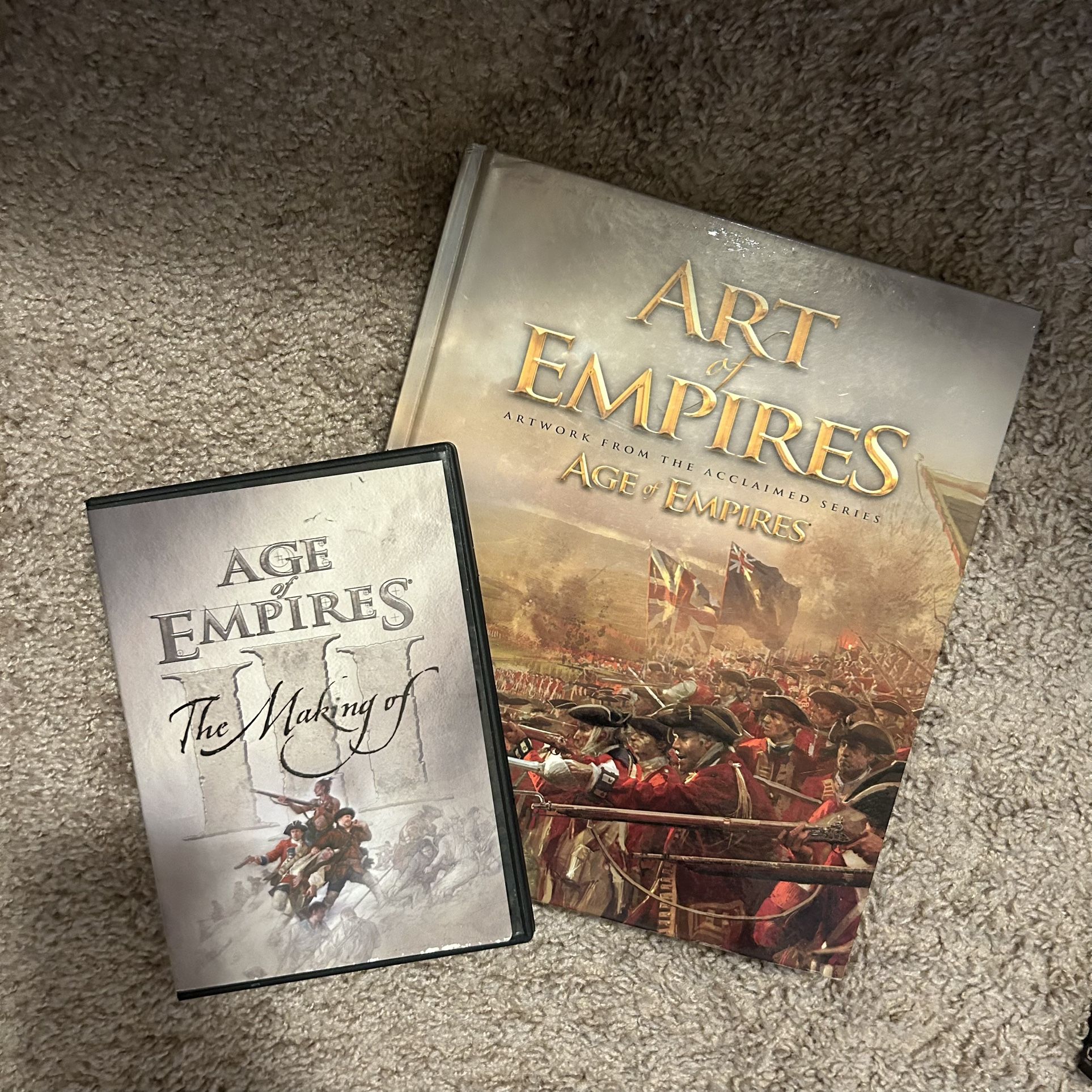 Vintage 2005 Ages Of Empires, The Making Of DVD and Mint / NM Artwork Book From The Series