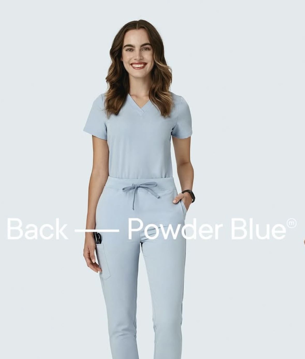 Mandala Powder blue scrub set