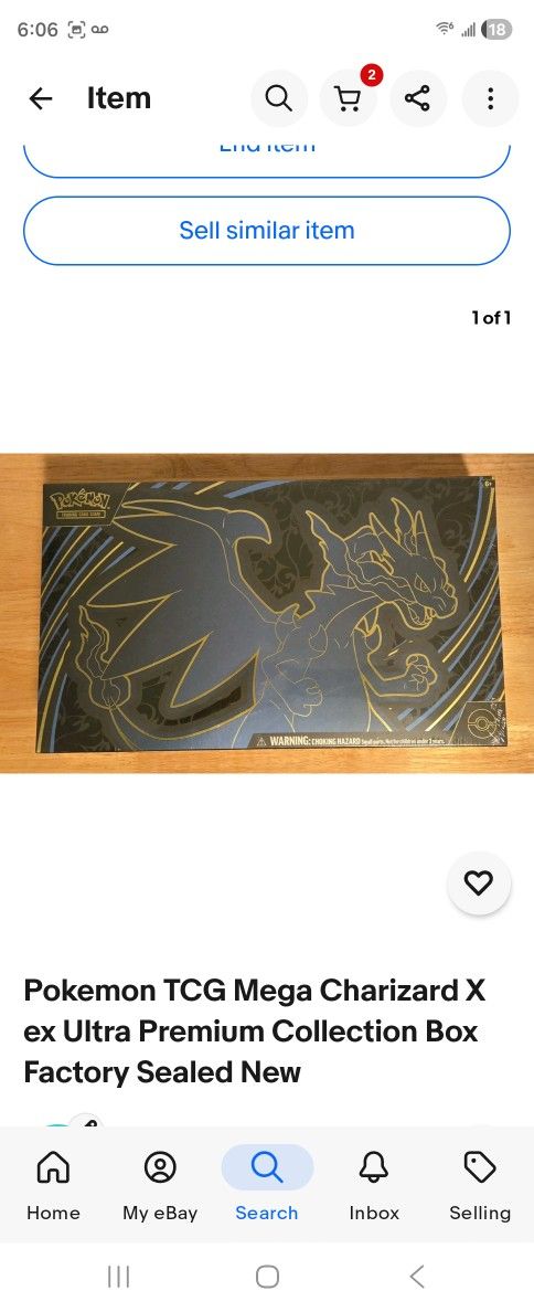 2025 Pokémon Mega Evolution Charizard X ex Ultra-Premium Collection UPC