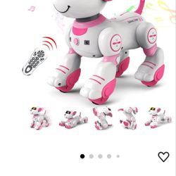 Robot Dog for Kids Age 7-8 Robot Toys Interactive Remote Control Dog Follow & Touch Function Robo Dog Pets Robotic Puppy Toys for Kids for Girls with 