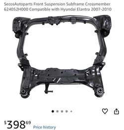 SecosAutoparts Front Suspension Subframe Crossmember 624052H000 Compatible with Hyundai Elantra 2007-2010