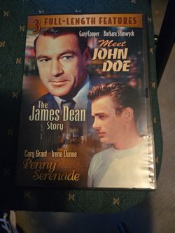 3 Movies : James Dean, Penny Serenade, Meet John Doe
