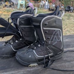 Avalanche Men's Snowboard Boots Size 11 Black - All-Mountain Winter Snow Gear

