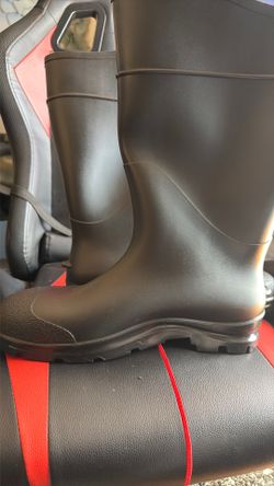 Steel toe rain boots size 13 worn 1 time used