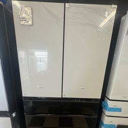 Samsung Bespoke Refrigerator In White And Black Glass 👔👞
