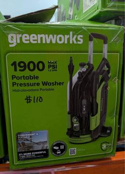Greenworks 1900PSI Portable Pressure Washer
