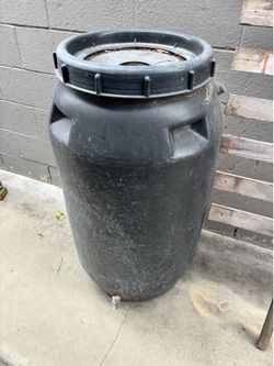 rain barrel black modern garden eco house