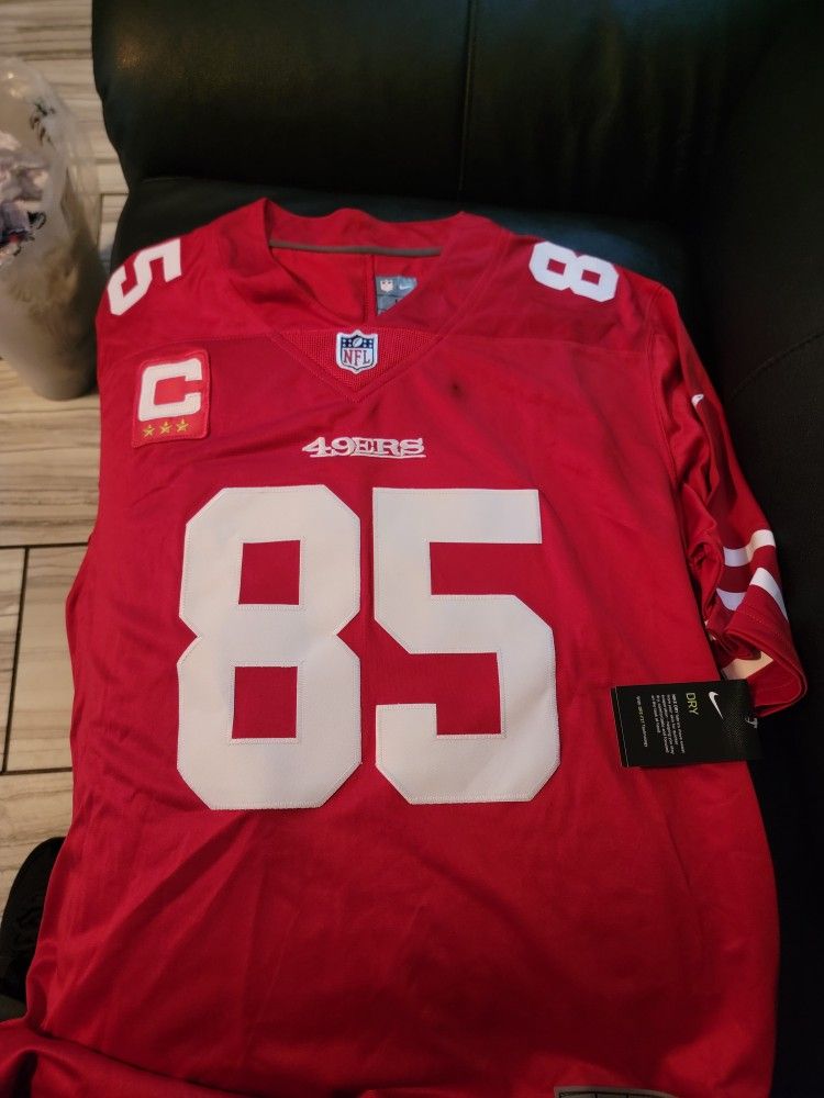 ***Read Description*** Mens Large 49ers Home Red George Kittle Jersey
