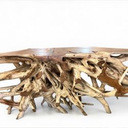 52” L Teakroot Console Entryway Table 