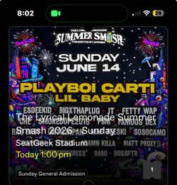 SUMMER SMASH SUNDAY GA