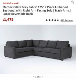 Living Space L shape sofa