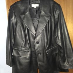 Anne Klein leather women jacket